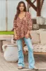Corella Print Chloe Top sold by Lilac and Mila
