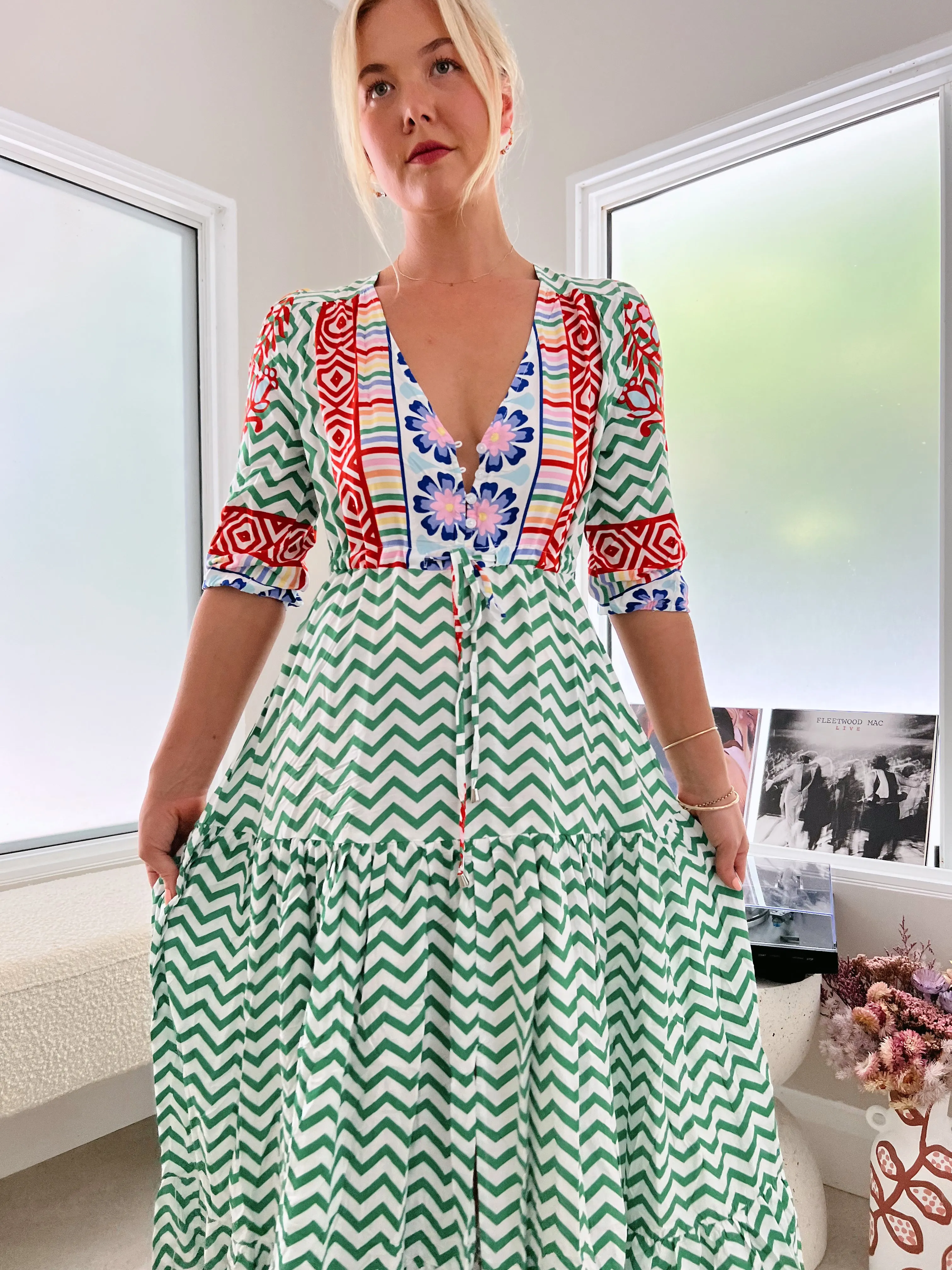 Ziggy Za Print Tessa Maxi sold by Lilac and Mila product image thumbnail 5