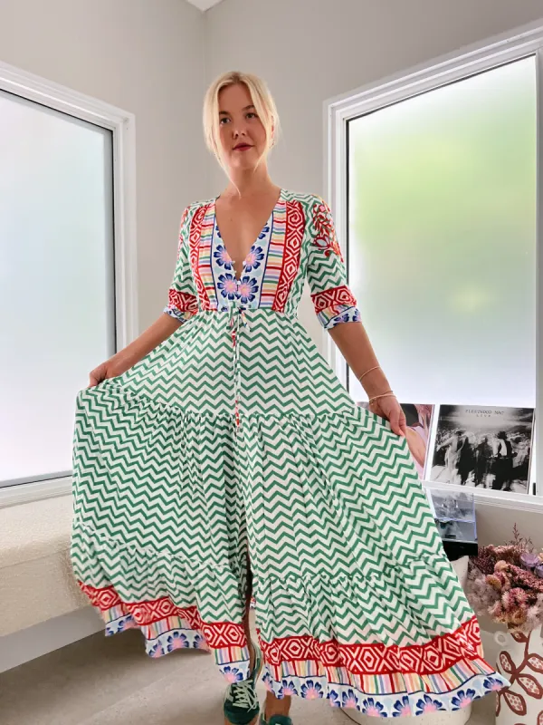 Ziggy Za Print Tessa Maxi sold by Lilac and Mila