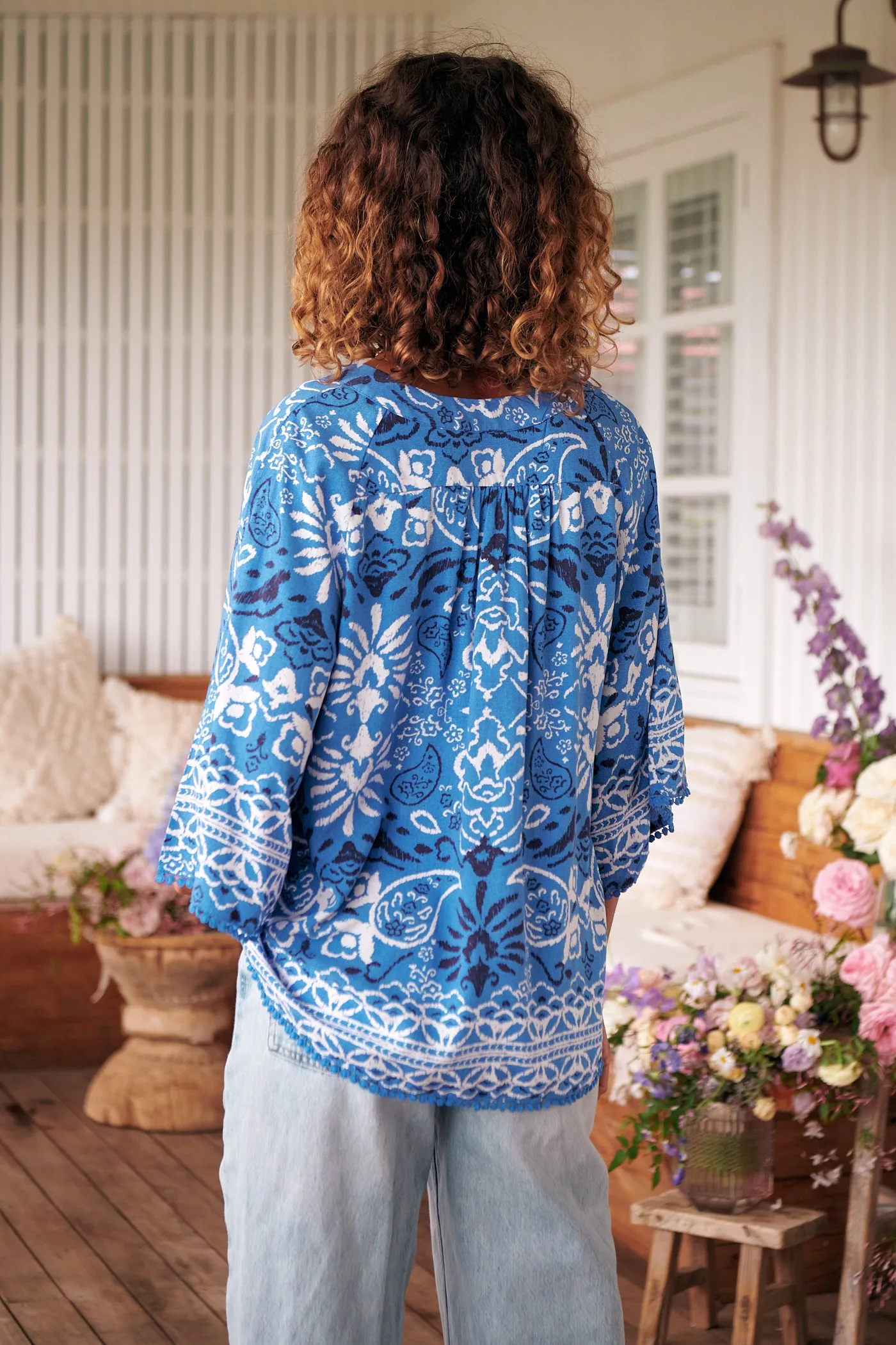 Azula Print Gabriella Top sold by Lilac and Mila product image thumbnail 5