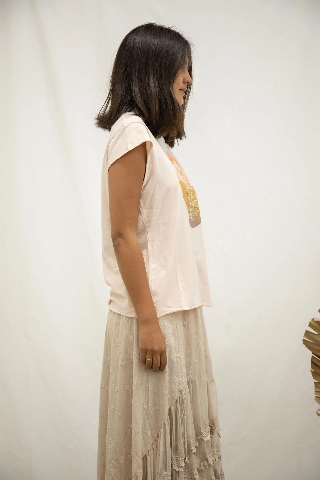 Take it Easy Tee - Blush sold by Lilac and Mila product image thumbnail 3