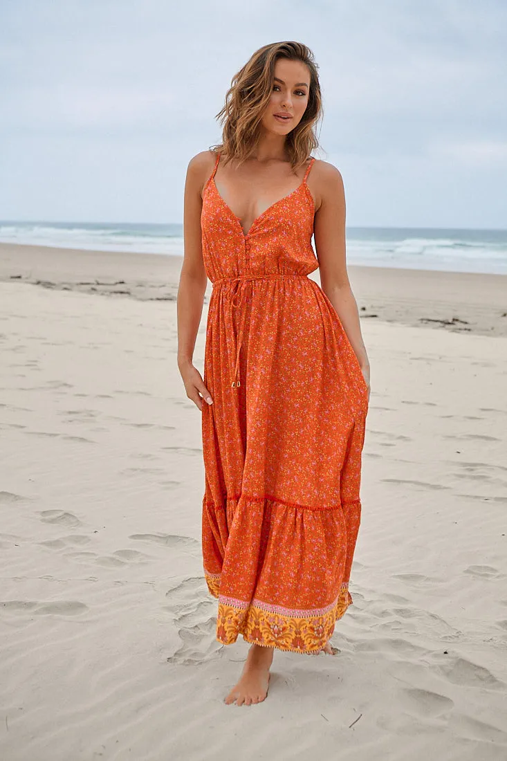 Summer Solstice Print Avila Dress sold by Lilac and Mila product image thumbnail 3