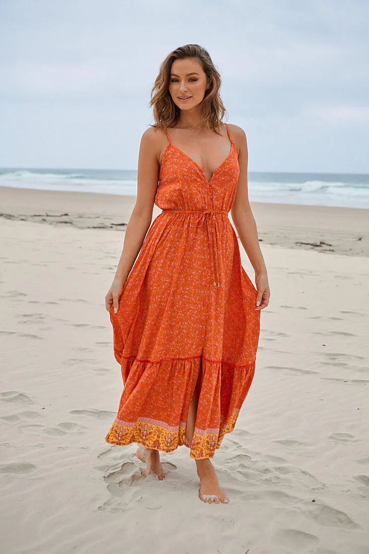 Summer Solstice Print Avila Dress sold by Lilac and Mila