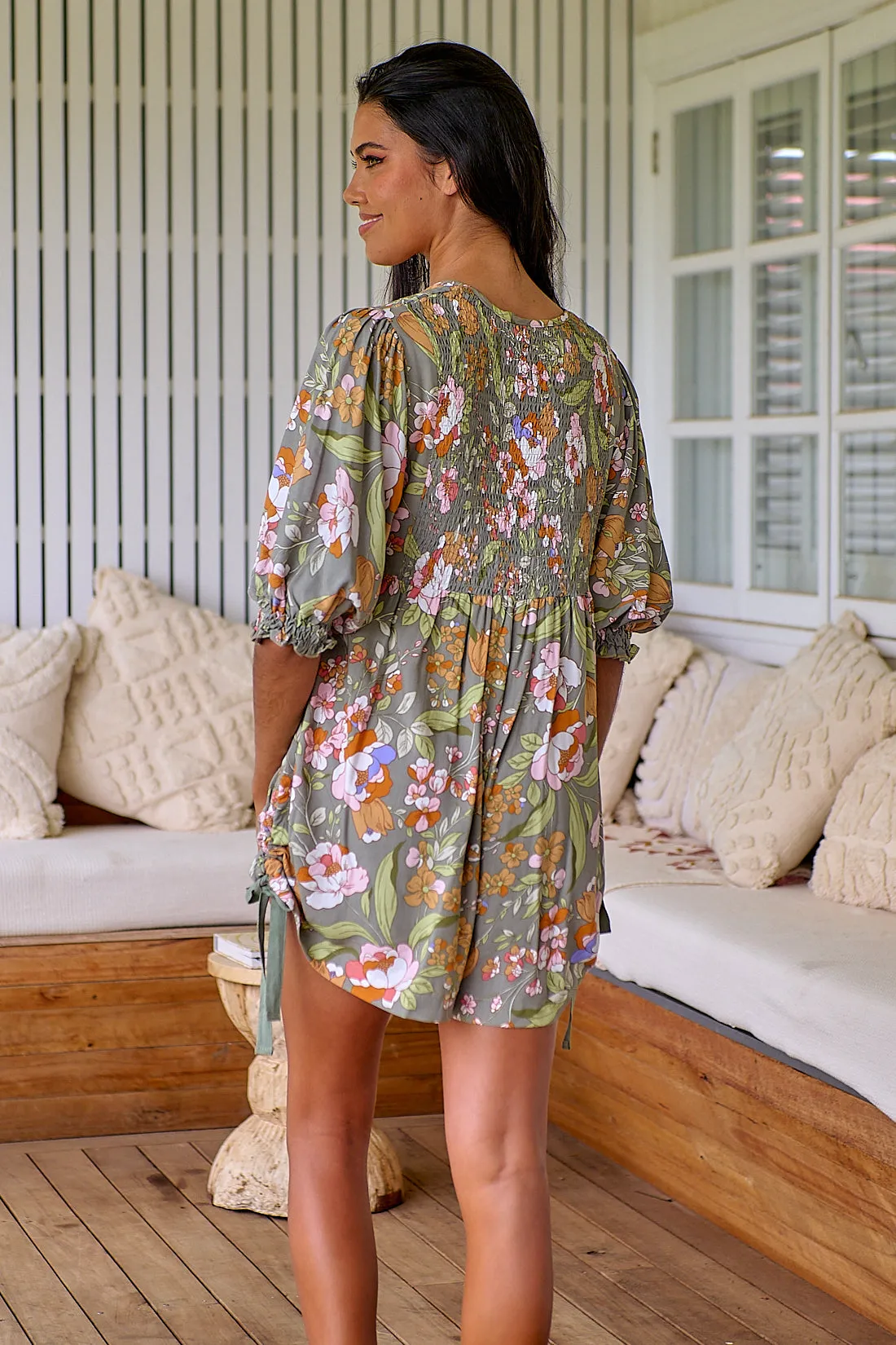 Rosemary Print Roses Playsuit sold by Lilac and Mila product image thumbnail 4