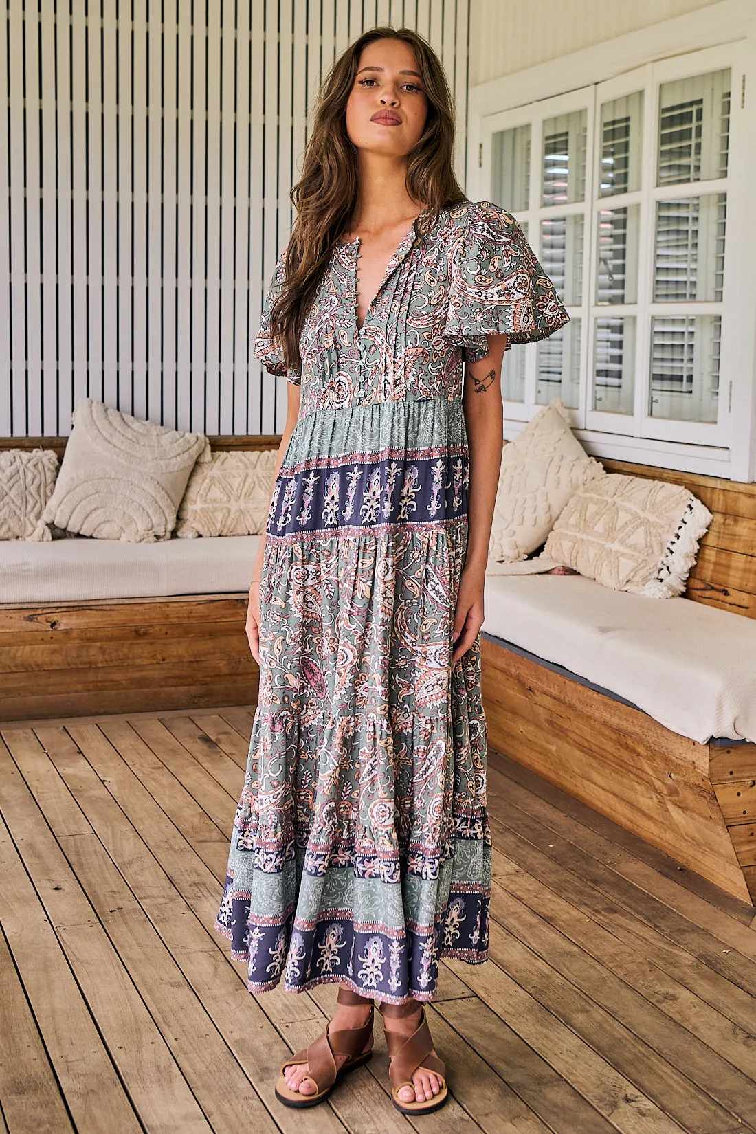 Olivine Print Olli Maxi Dress sold by Lilac and Mila product image thumbnail 2