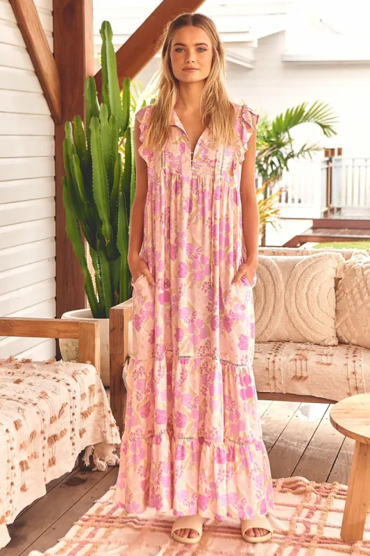 Evolet Print Tilda Maxi Dress sold by Lilac and Mila