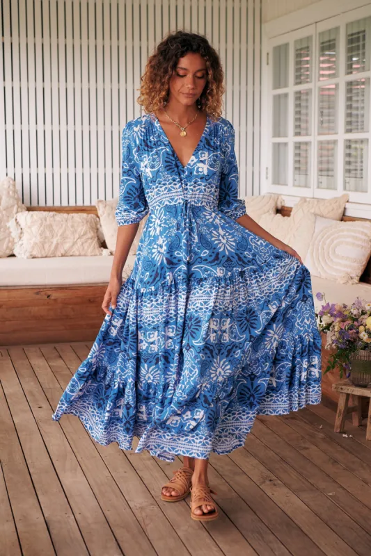 Azula Print Tessa Maxi sold by Lilac and Mila