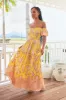 Sol Print Claudette Maxi Dress sold by Lilac and Mila