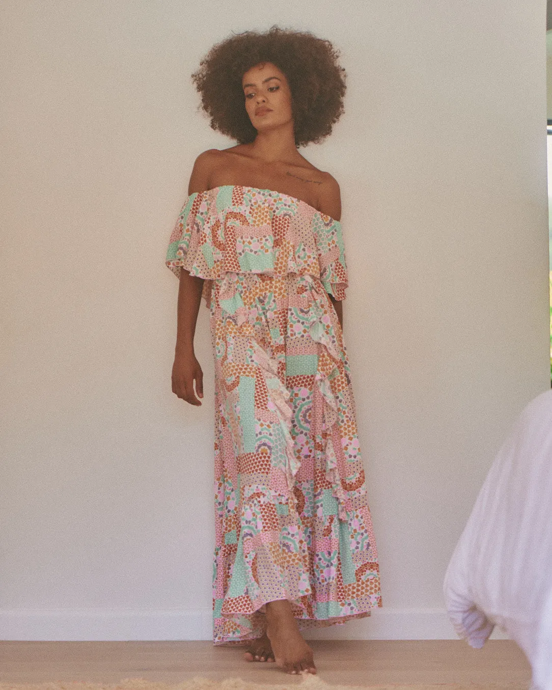 Dusty Print Georgie Maxi sold by Lilac and Mila product image thumbnail 2