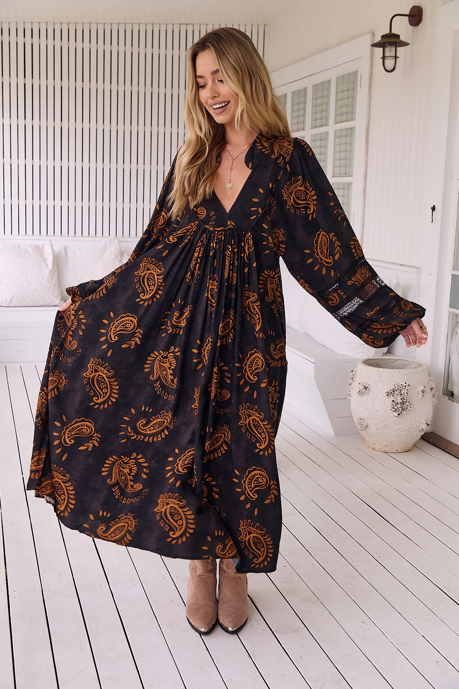 Milan Print Boheme Midi sold by Lilac and Mila product image thumbnail 3
