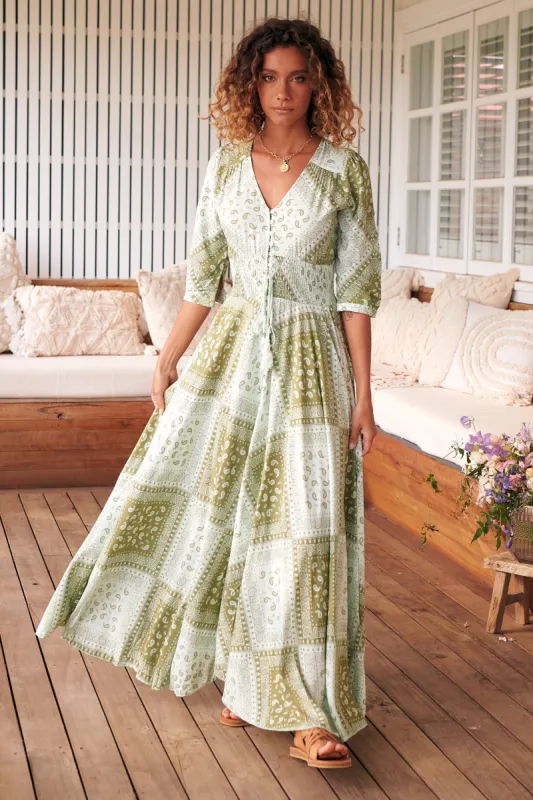Thyme Print Indiana Maxi sold by Lilac and Mila