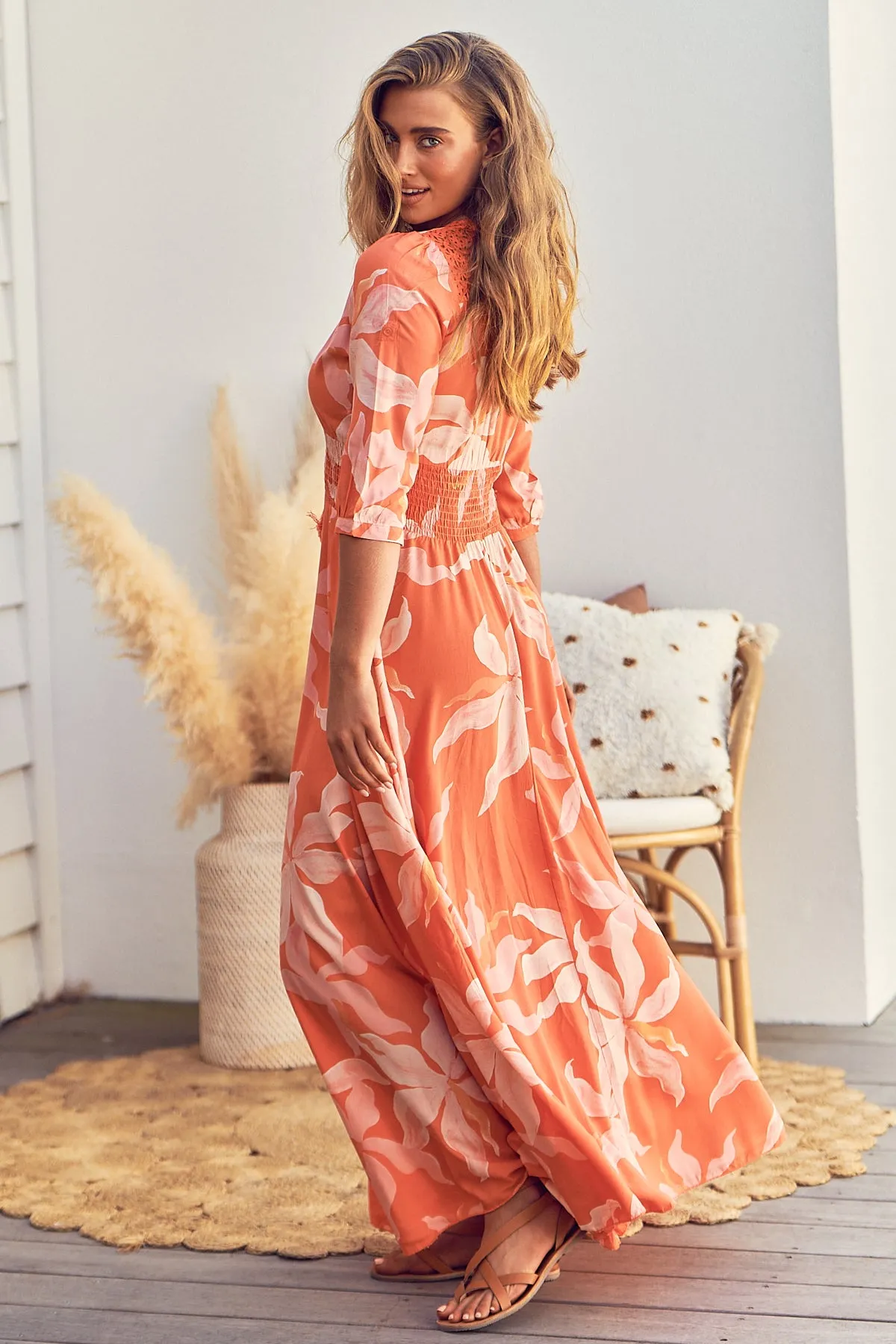 Summer Sunset Print Indiana Maxi sold by Lilac and Mila product image thumbnail 2