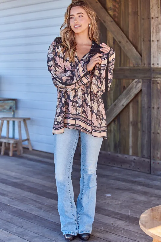 Adele Print Florence Blouse sold by Lilac and Mila