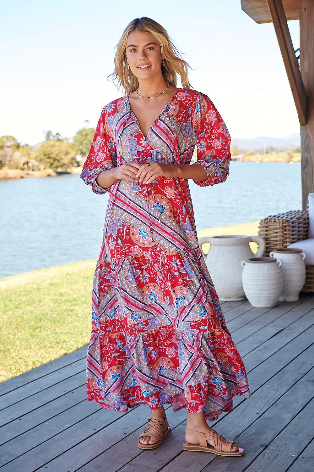 Rosalee Print Mariana Maxi sold by Lilac and Mila product image thumbnail 5