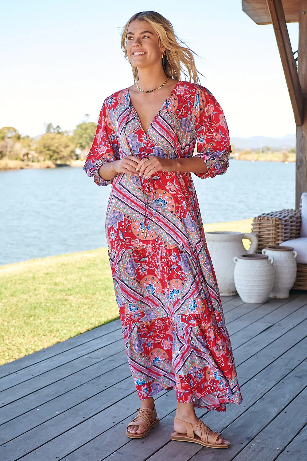 Rosalee Print Mariana Maxi sold by Lilac and Mila product image thumbnail 4