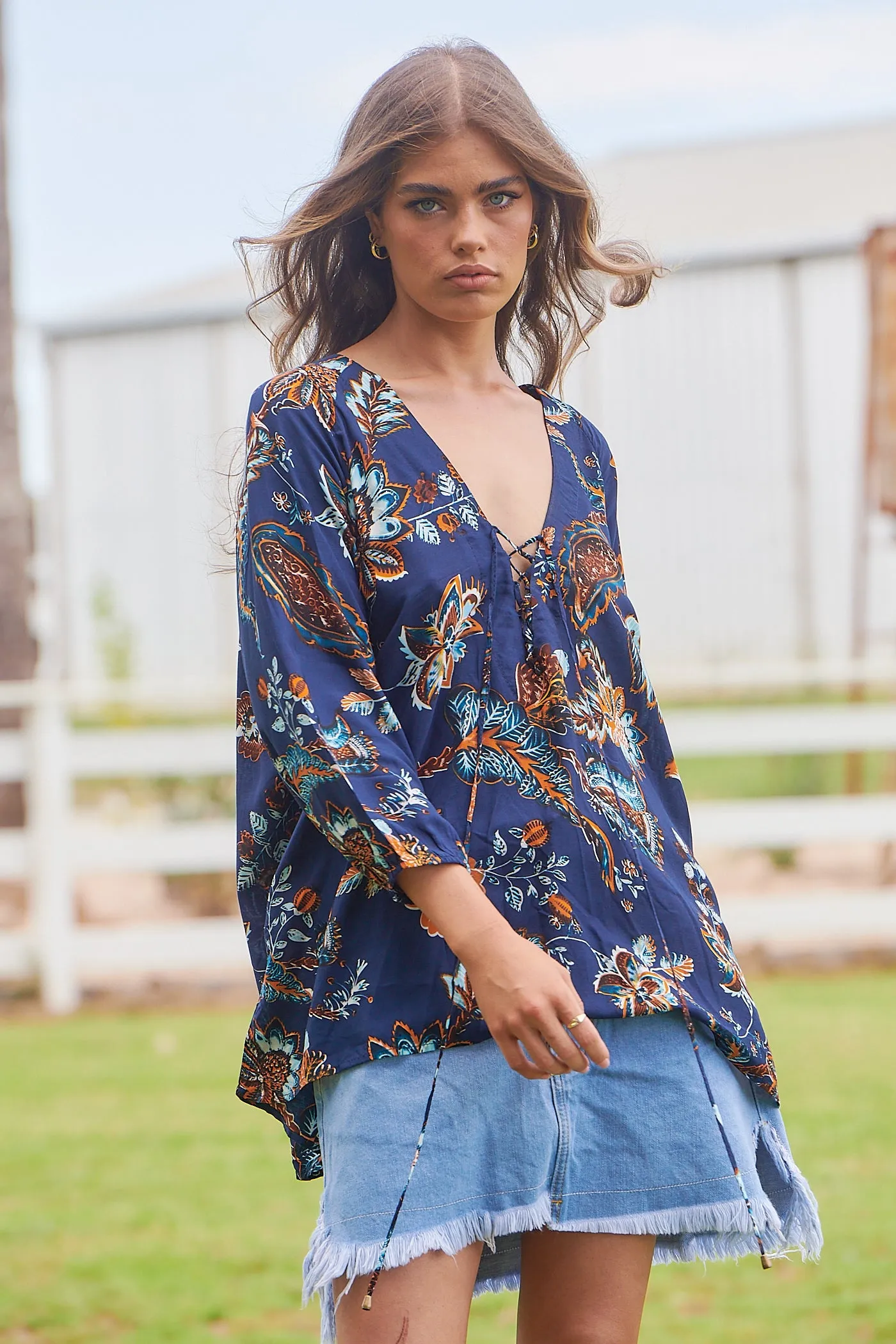 Mirimar Print Palas Top sold by Lilac and Mila product image thumbnail 5