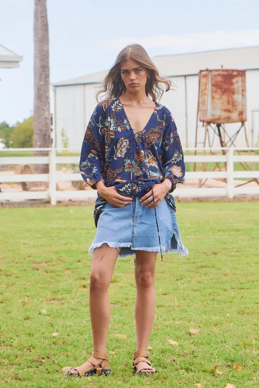 Mirimar Print Palas Top sold by Lilac and Mila