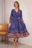 Esta Print Olly Midi Dress sold by Lilac and Mila