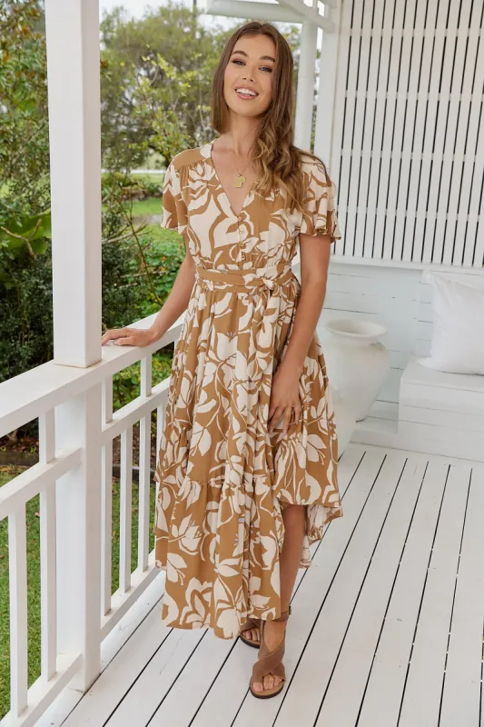 Champagne Mist Print Taurus Maxi made by Lilac and Mila