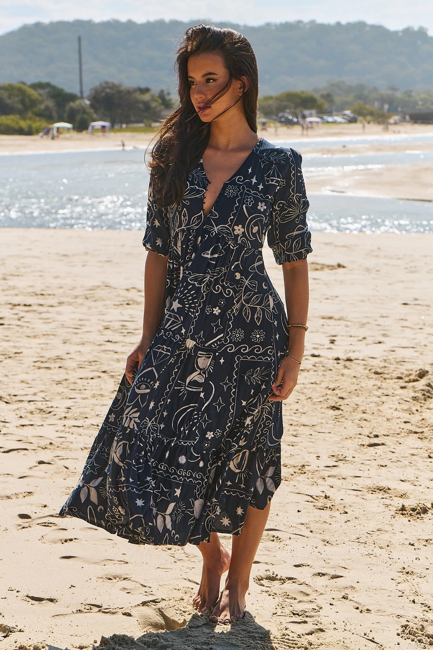 Elements Print Eve Midi sold by Lilac and Mila product image thumbnail 5