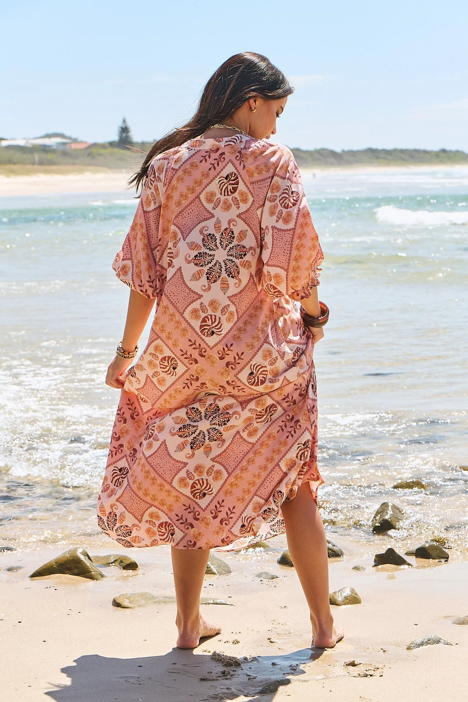 Tahitian Print Bree Maxi sold by Lilac and Mila product image thumbnail 5