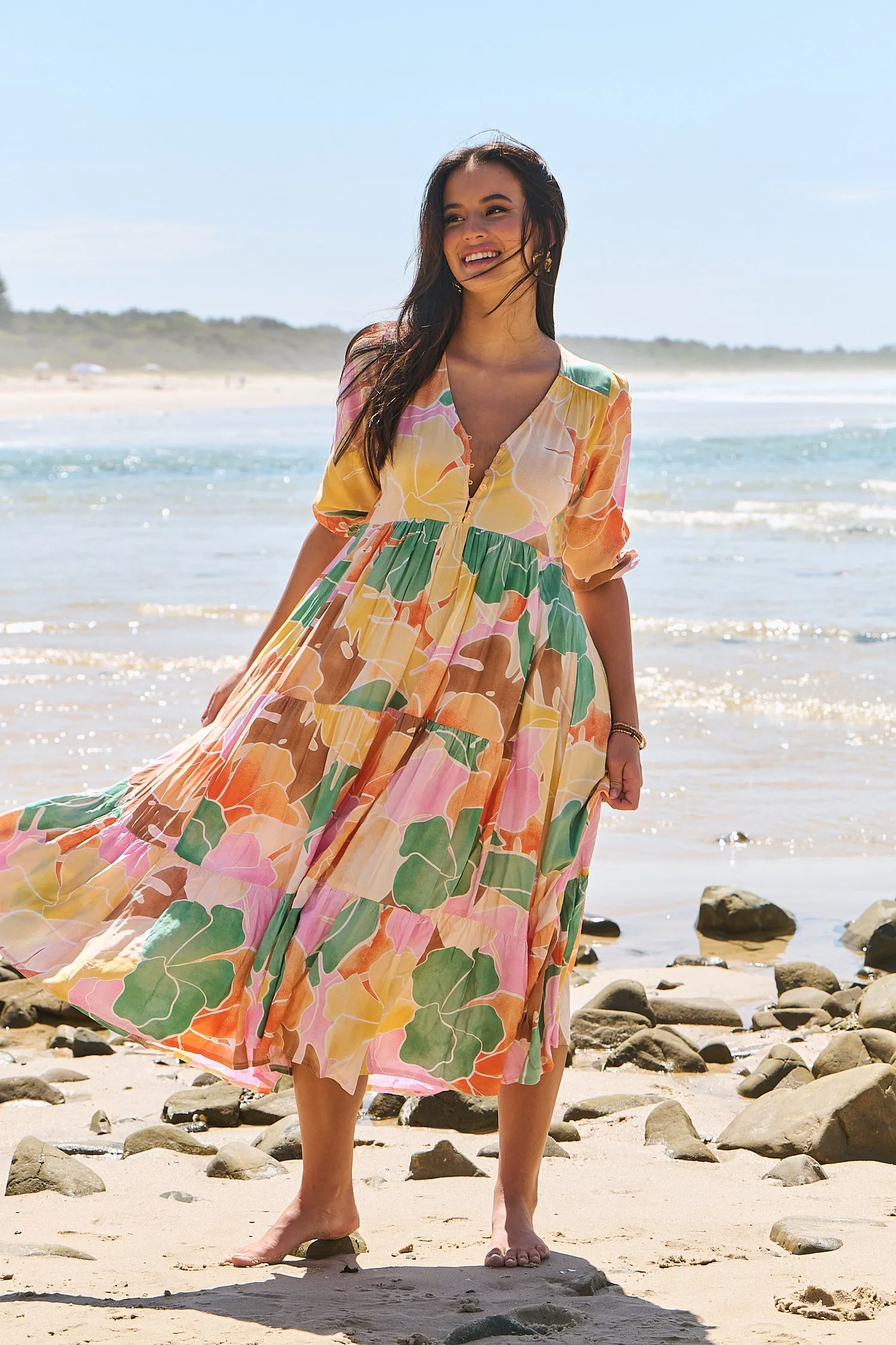 Tallulah Print Eve Midi sold by Lilac and Mila product image thumbnail 3