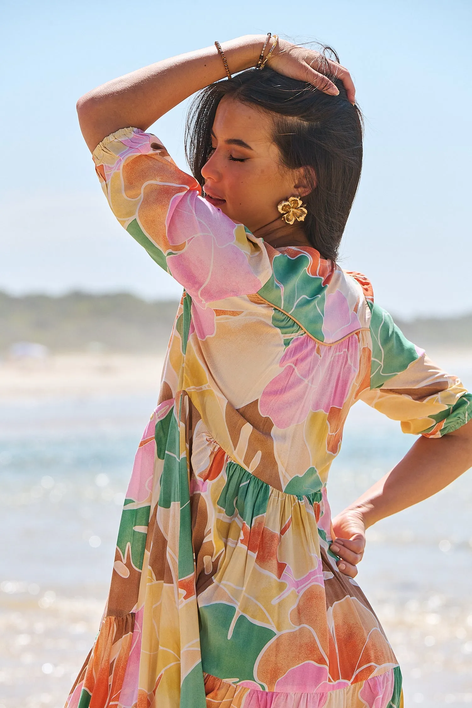 Tallulah Print Eve Midi sold by Lilac and Mila product image thumbnail 5