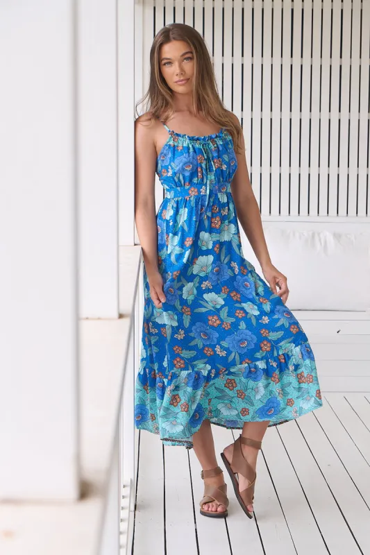 Love In Mist Print Natalia Midi sold by Lilac and Mila