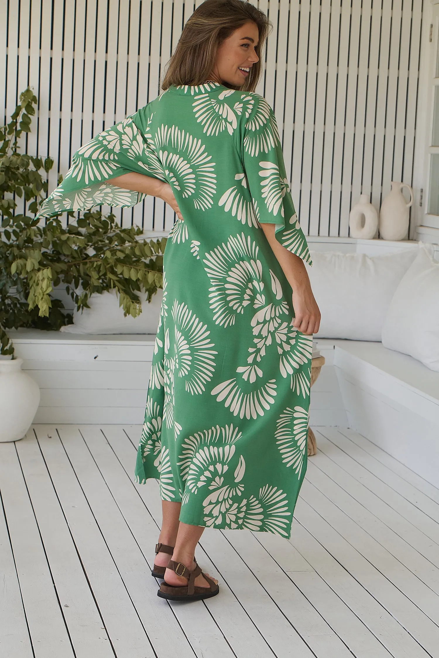 Canary Island Print Bree Maxi sold by Lilac and Mila product image thumbnail 4