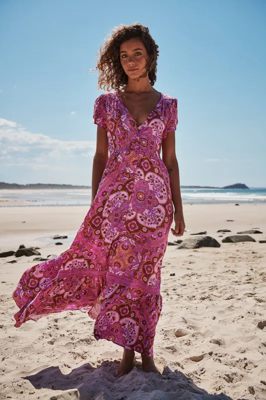 Cosmic Print Carmen Maxi sold by Lilac and Mila