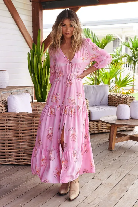 Seashells Print Tessa Maxi sold by Lilac and Mila