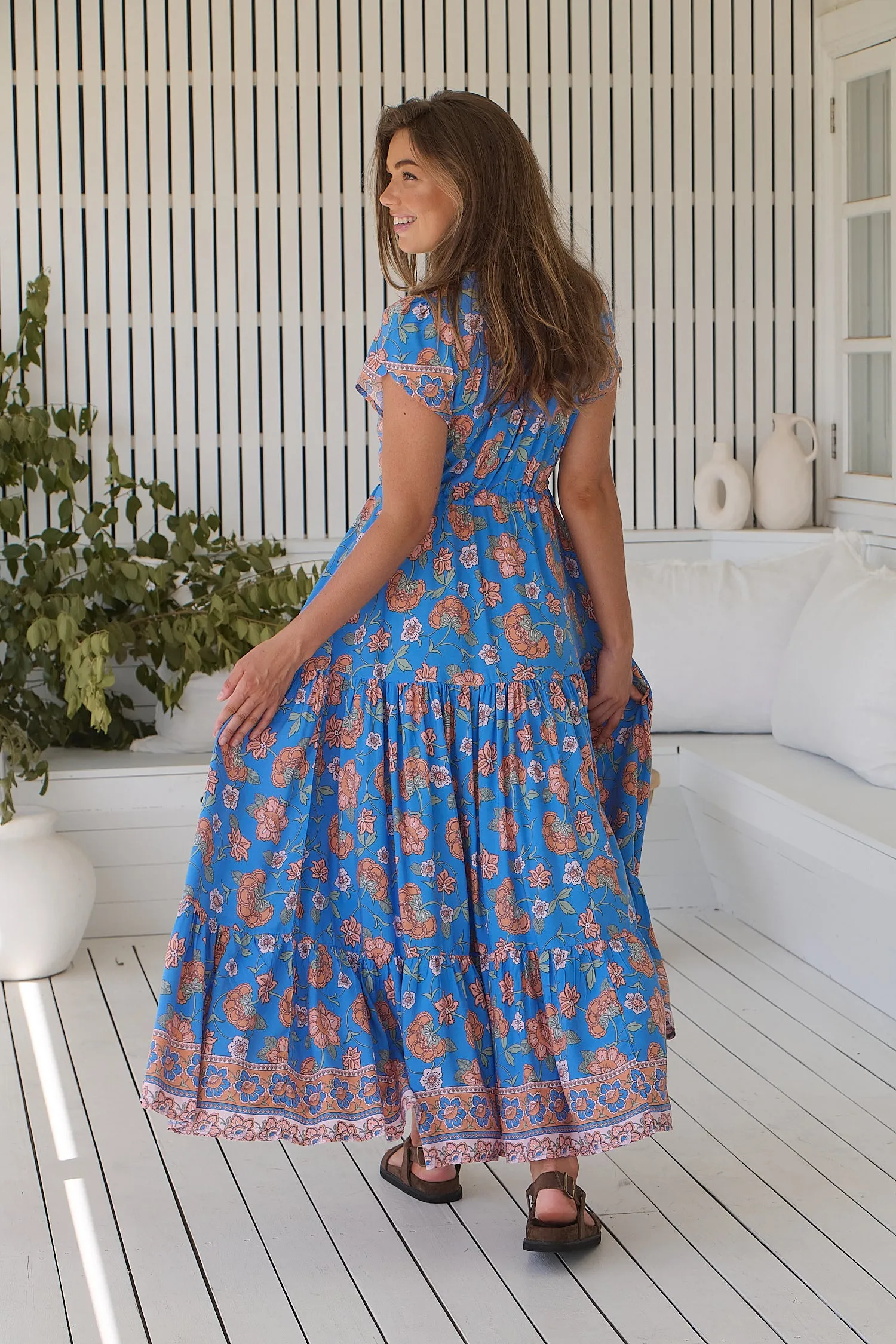 Sunseeker Print Melissa Maxi sold by Lilac and Mila product image thumbnail 5