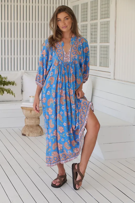 Sunseeker Print Boheme Midi sold by Lilac and Mila