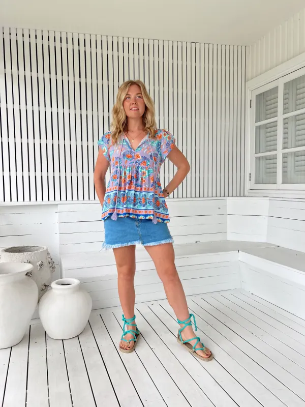 Daydreamer Print Ella top sold by Lilac and Mila