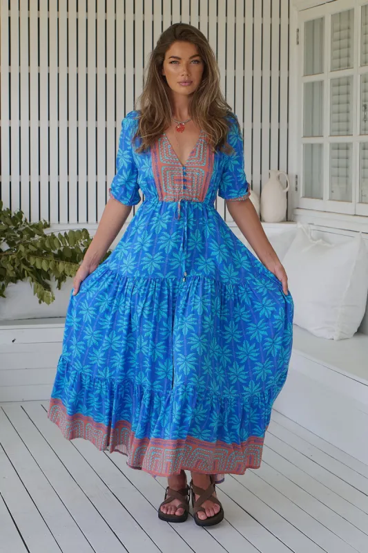 Take me on Vacay Print Tessa Maxi sold by Lilac and Mila