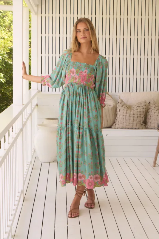 Meadowland Print Tulli Midi Dress sold by Lilac and Mila