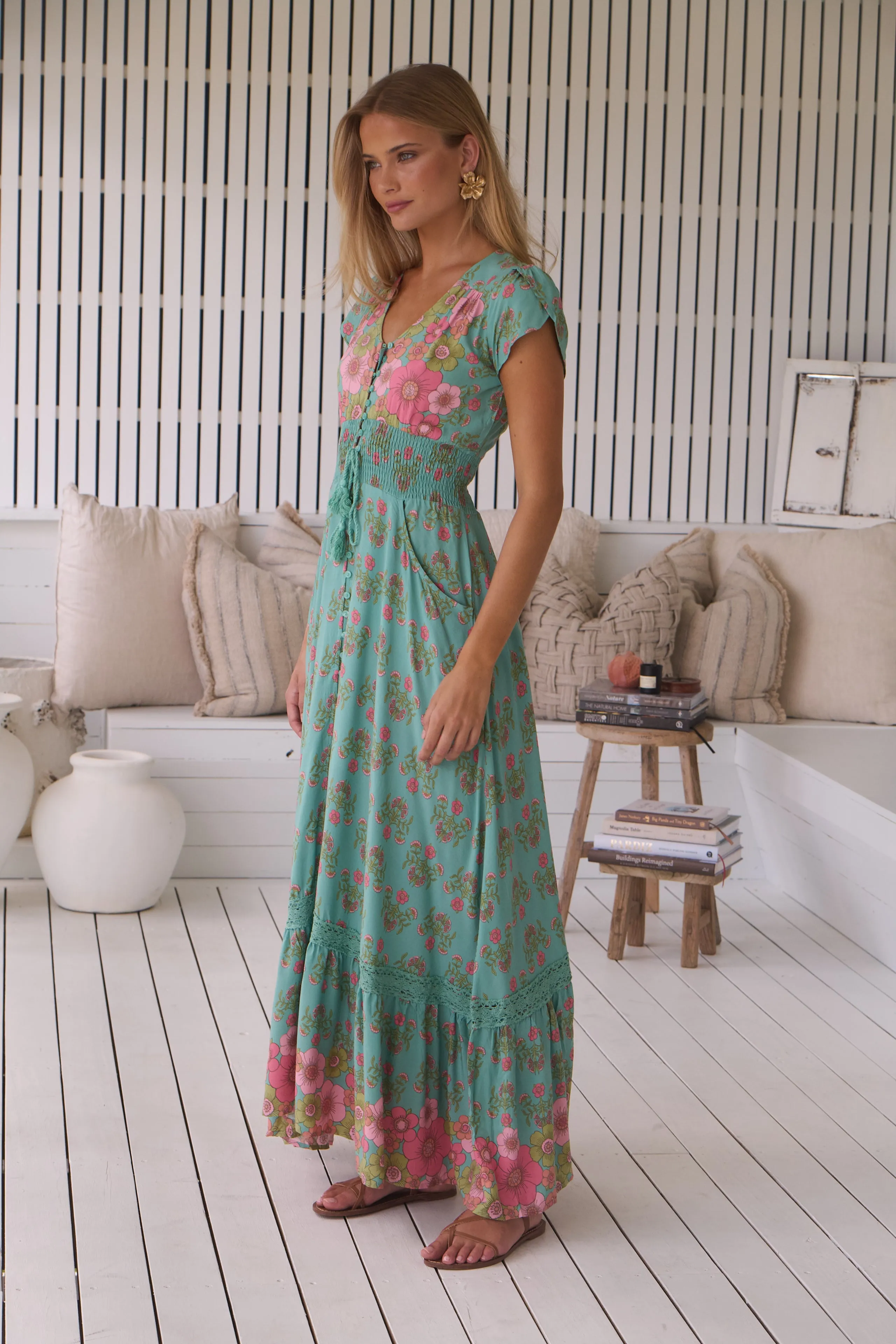 Meadowland Print Romi Maxi Dress sold by Lilac and Mila product image thumbnail 4