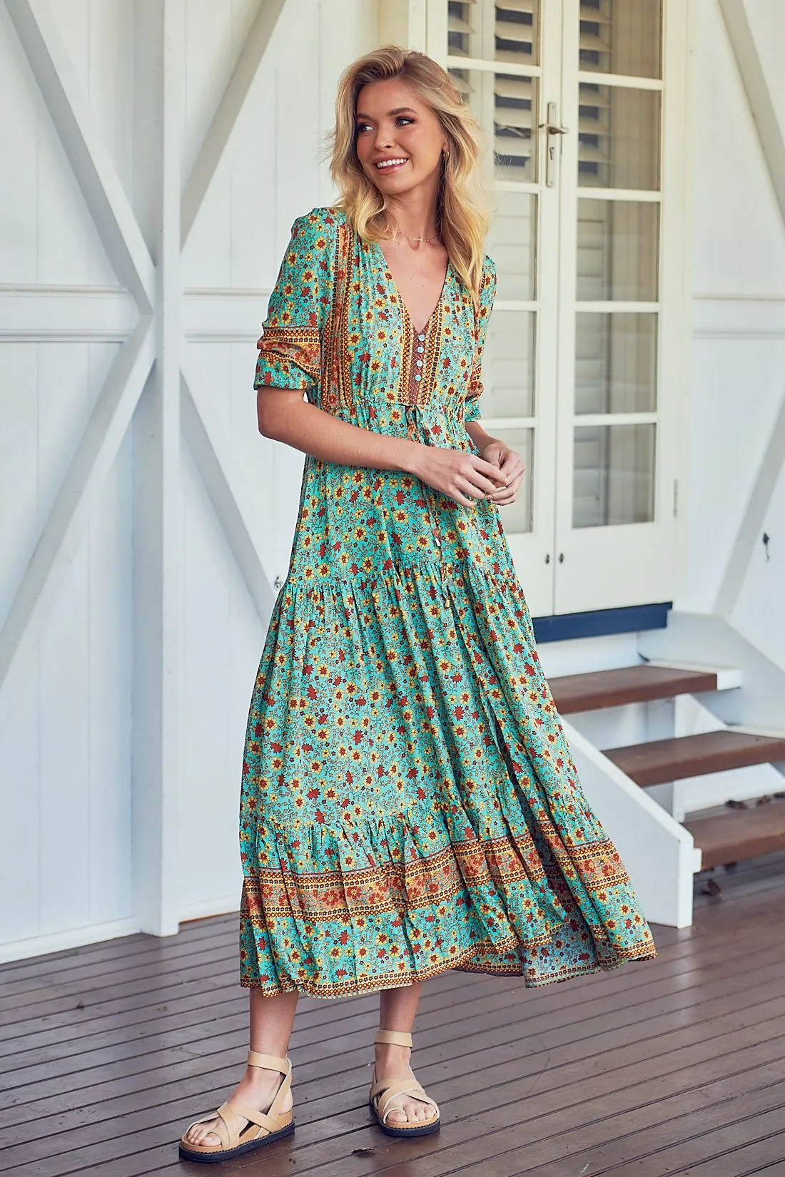 Synergy Print Tessa Maxi sold by Lilac and Mila