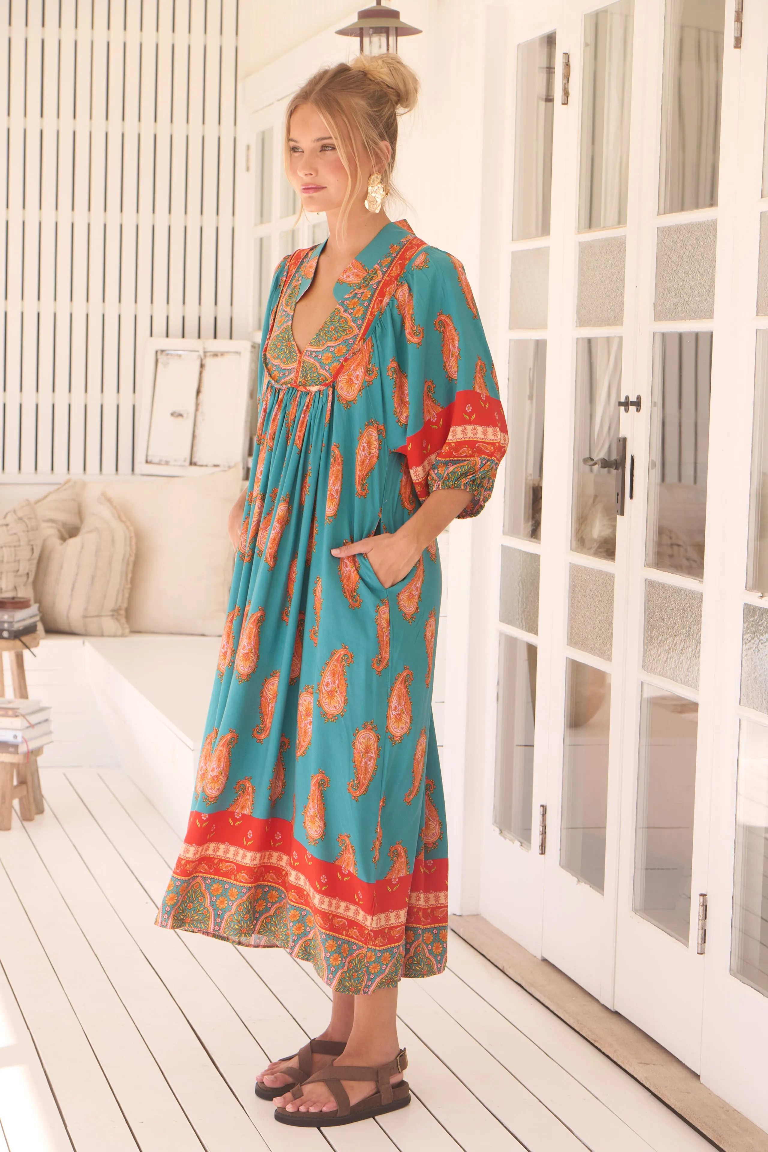 Melody Print Boheme Midi sold by Lilac and Mila product image thumbnail 4