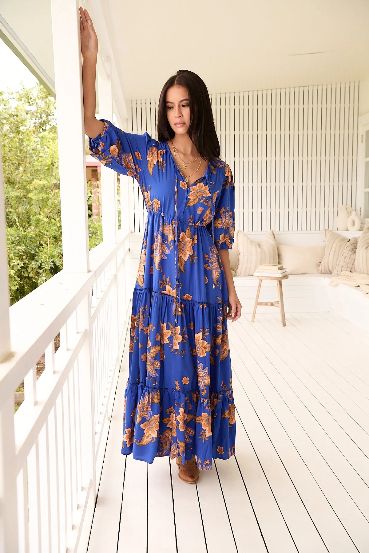 Maribella Print Mariana Maxi sold by Lilac and Mila product image thumbnail 2