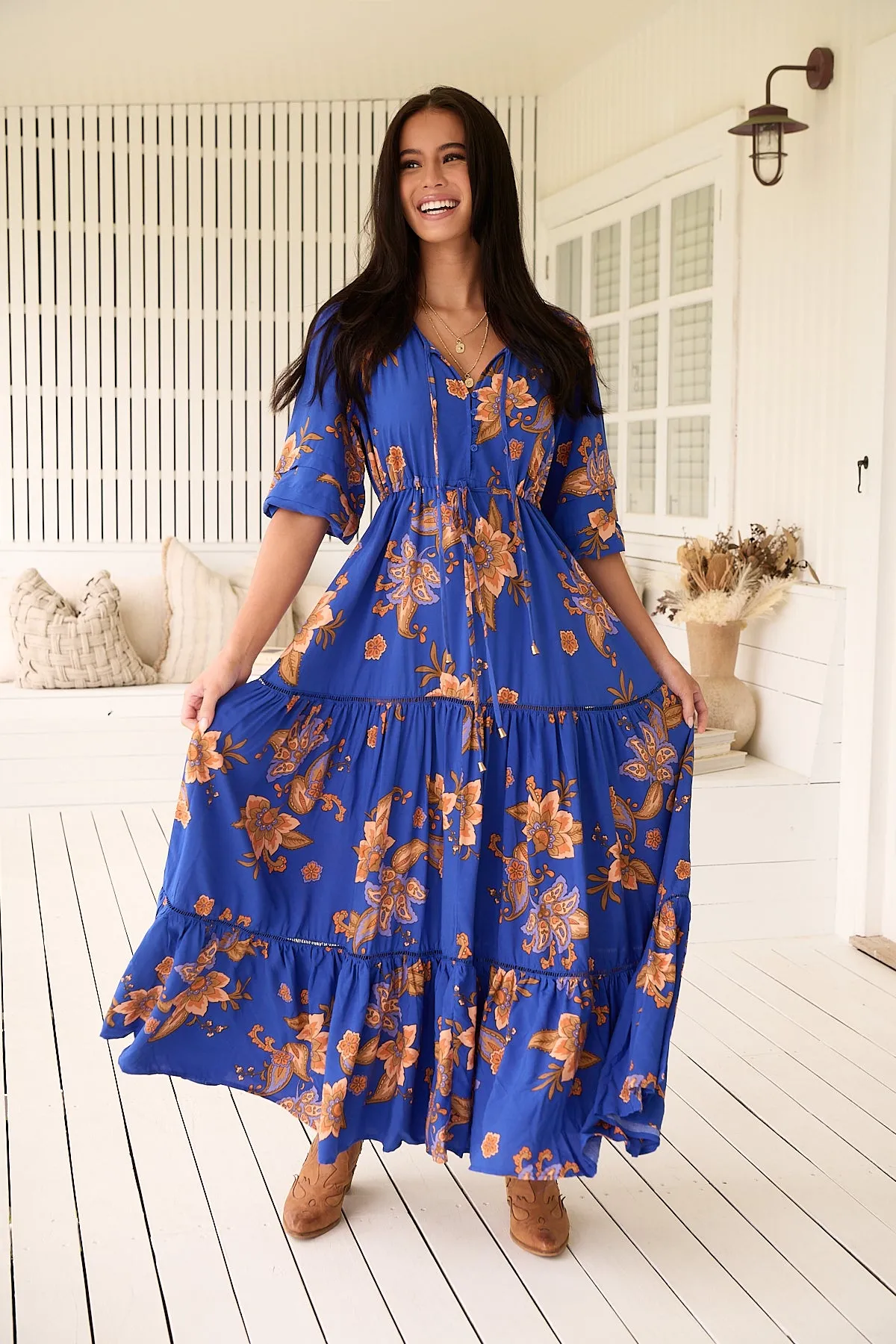 Maribella Print Mariana Maxi sold by Lilac and Mila