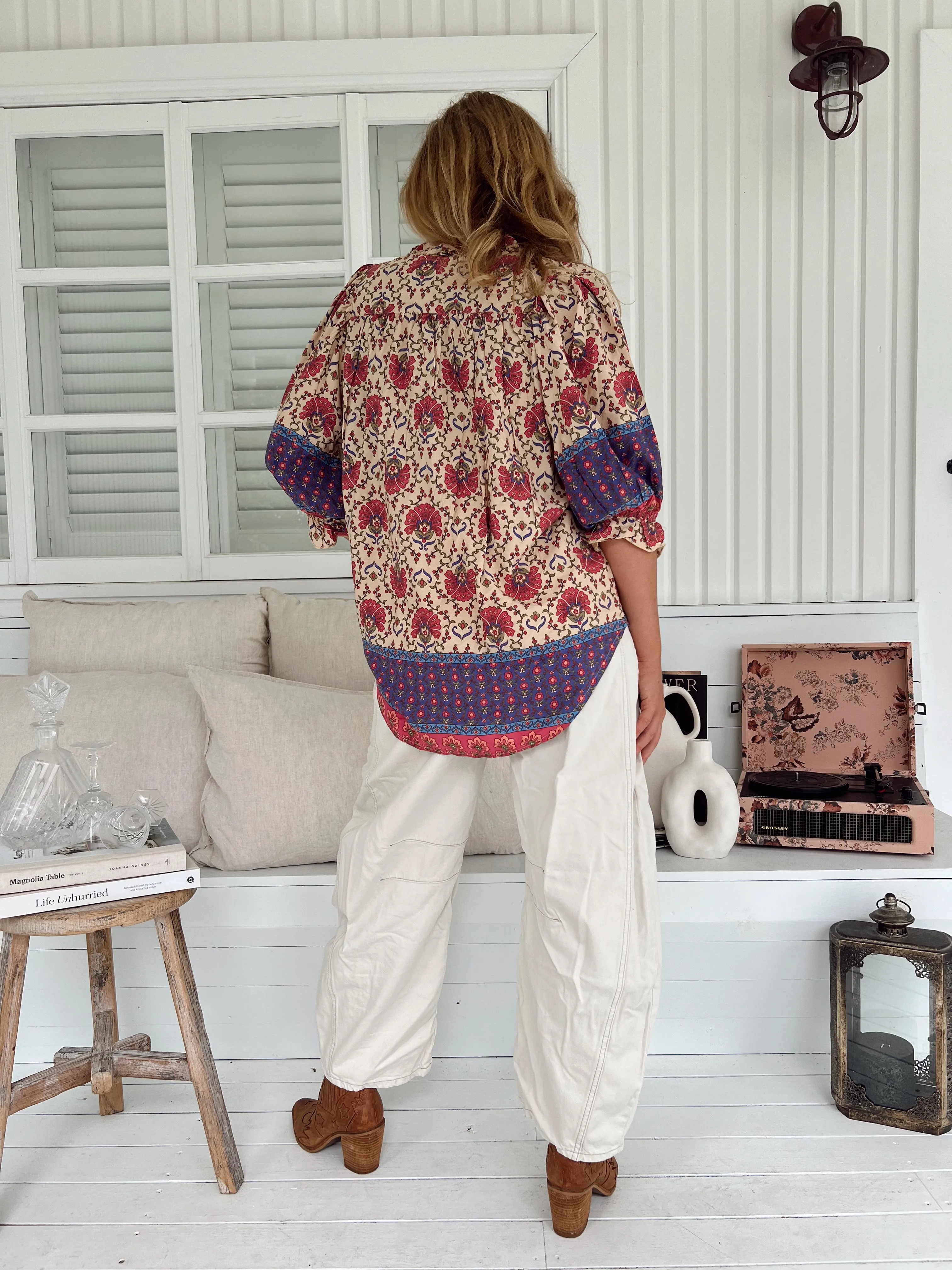 Bohemia Print Mason Blouse sold by Lilac and Mila product image thumbnail 5