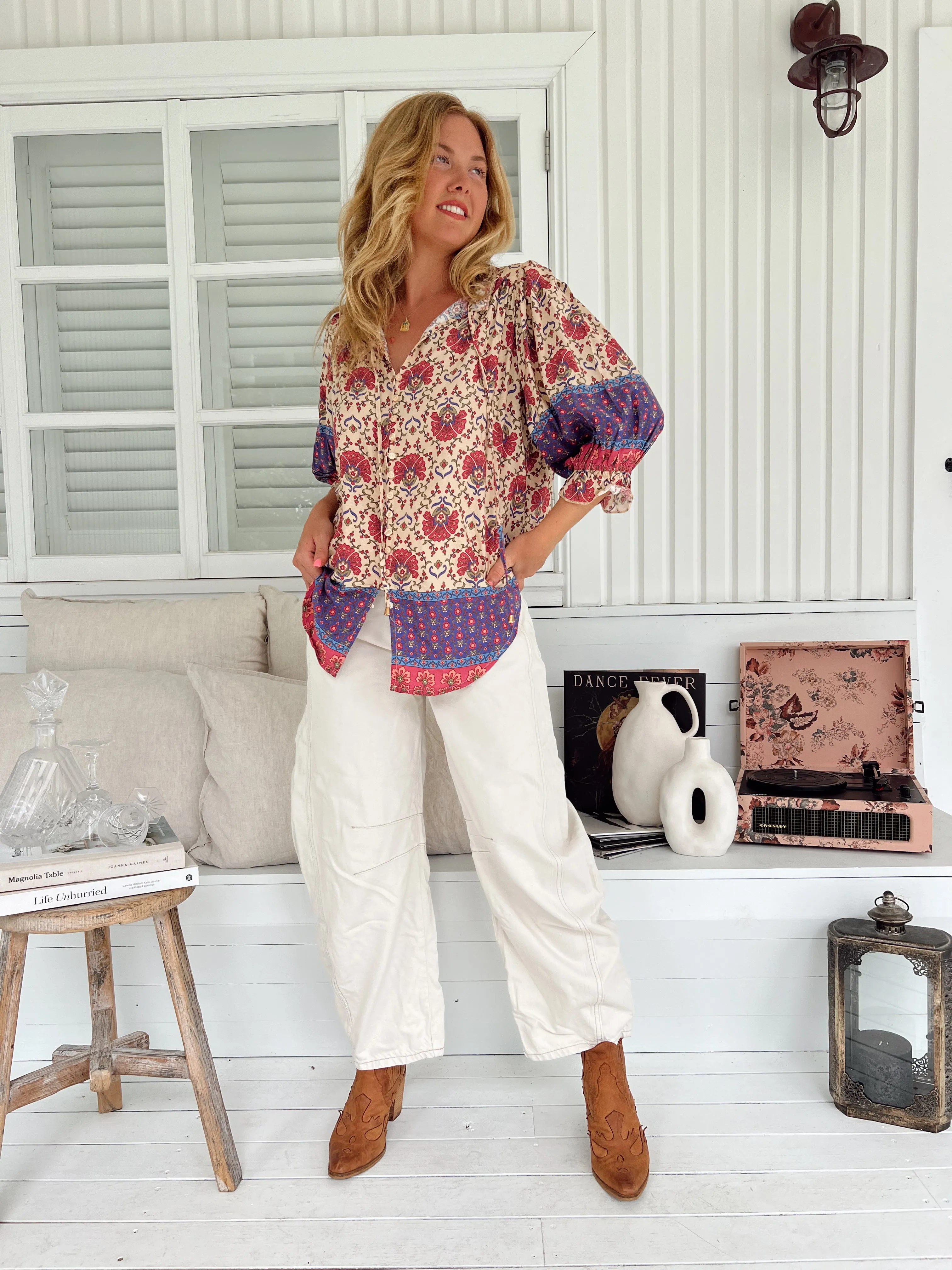 Bohemia Print Mason Blouse sold by Lilac and Mila product image thumbnail 4