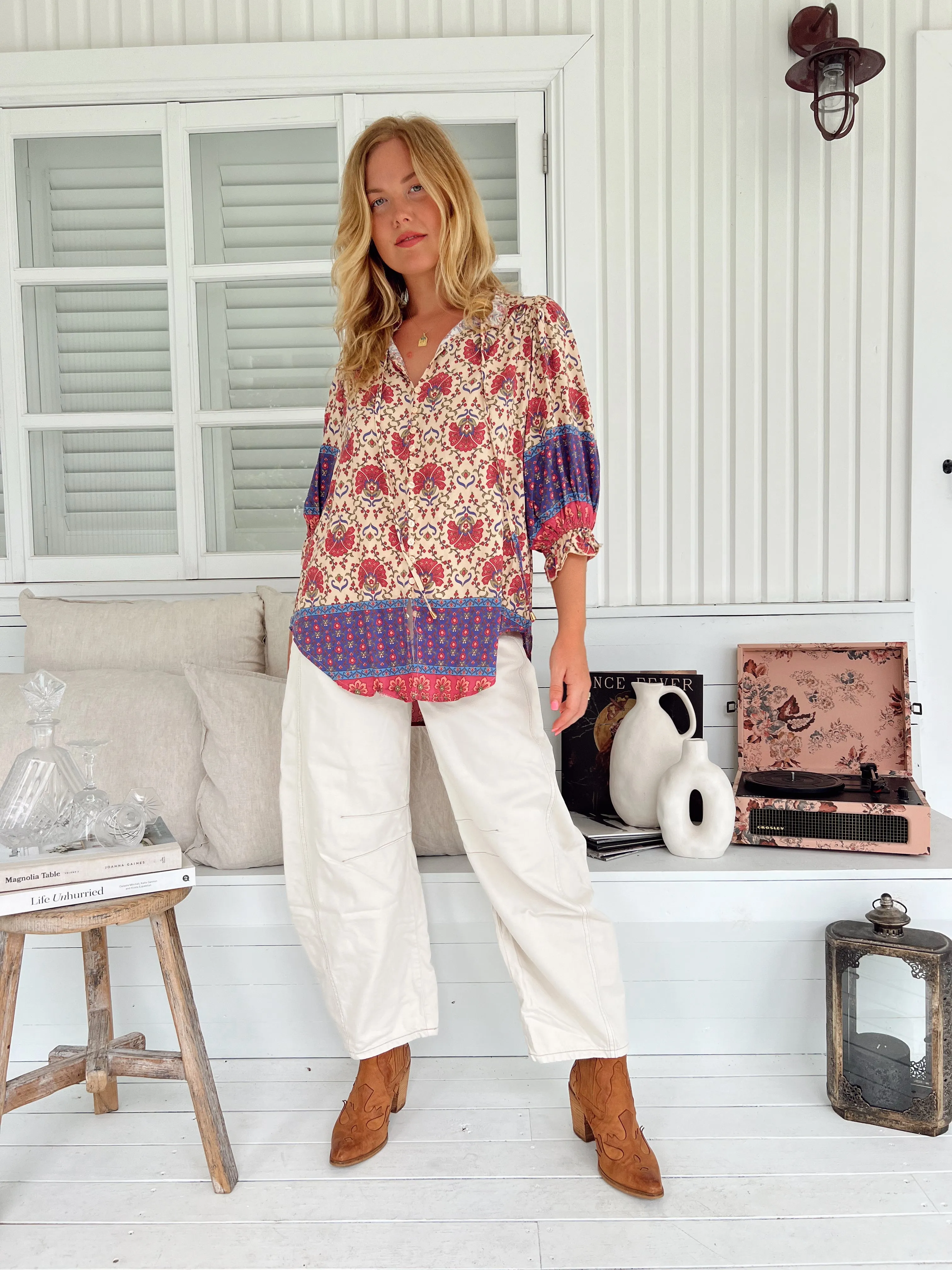 Bohemia Print Mason Blouse sold by Lilac and Mila product image thumbnail 2