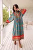 Melody Print Boheme Long Sleeve Midi sold by Lilac and Mila