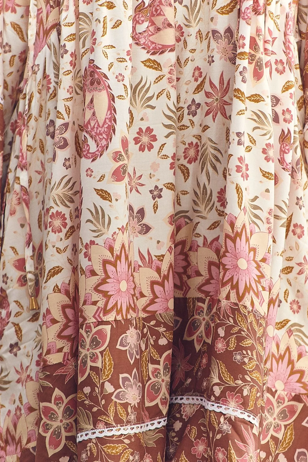 Flower Fields Print Adela Mini Dress sold by Lilac and Mila product image thumbnail 5