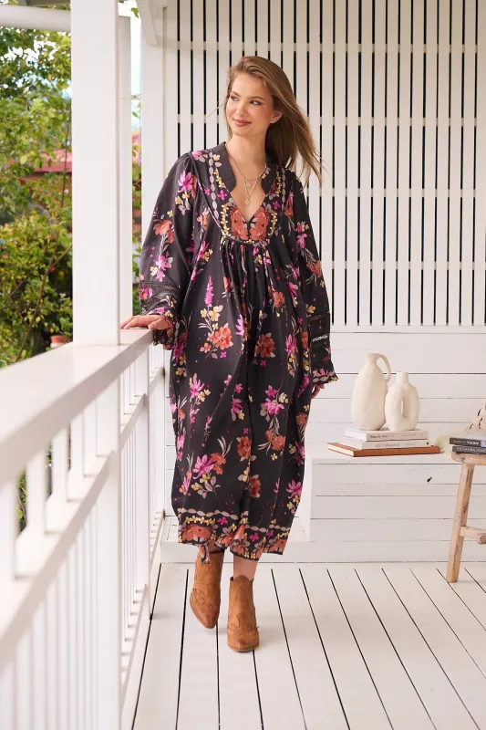 Monarch Bloom Print Boheme Midi sold by Lilac and Mila