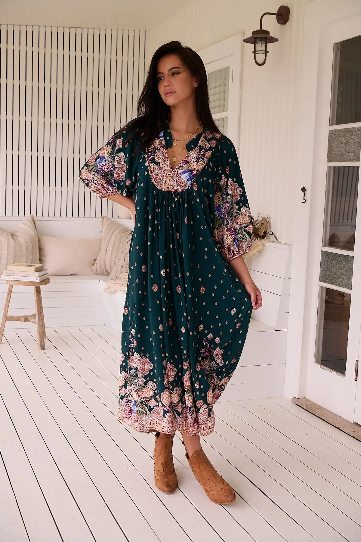 Estella Print Boheme Midi sold by Lilac and Mila