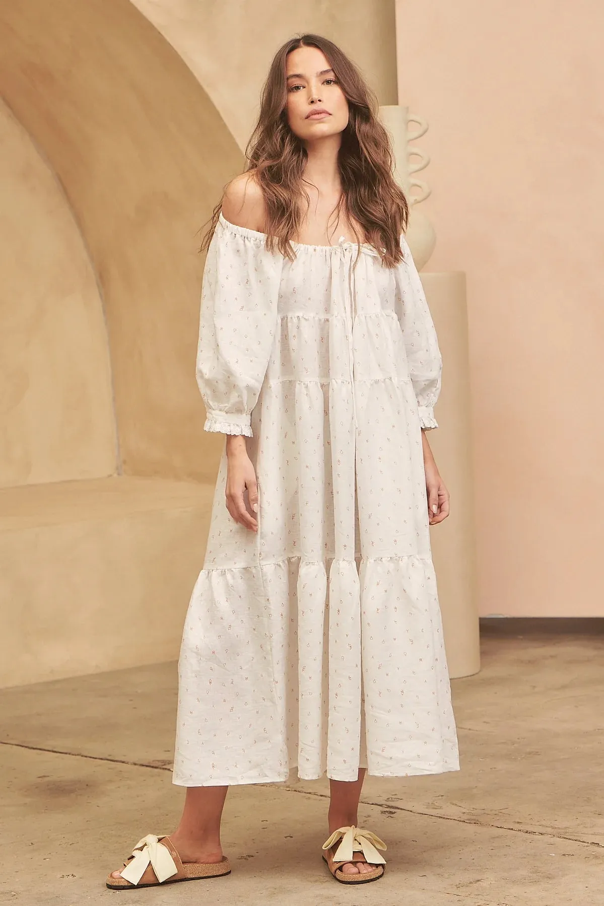 Mystic Moon Lottie Midi Dress sold by Lilac and Mila product image thumbnail 4