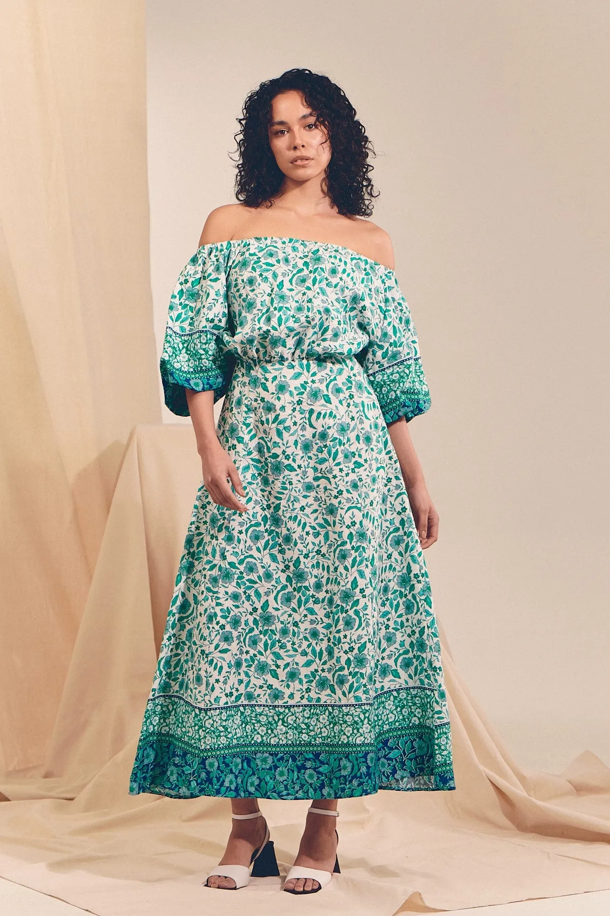 Isola Print Elodie Maxi Dress sold by Lilac and Mila